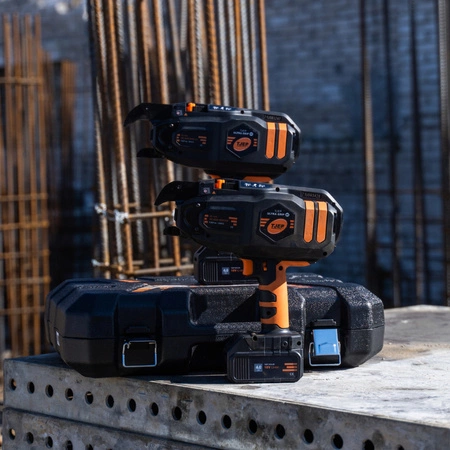 Wiązarka do zbrojeń TJEP UTLRA GRIP 25 + 2 baterie + ładowarka + 2 rolki drutu + walizka