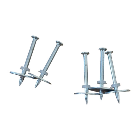 Gwoździe do betonu / mocowania siatki do taśmy bentonitowej 3,8x47mm z podkładką metalową 100szt.