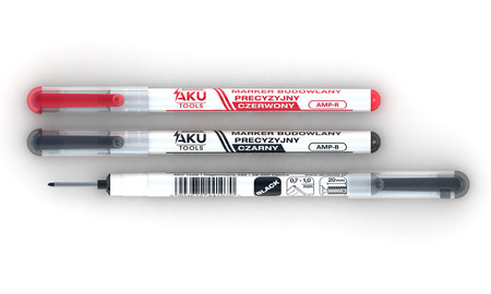 Aku Tools - marker budowlany precyzyjny czarny