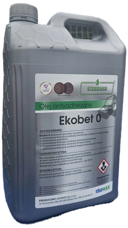 Płyn olej antyadhezyjny Ekobet do szalunków