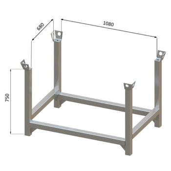 Kosz na podpory - paleta modułowa