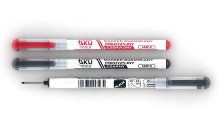 Aku Tools - marker budowlany precyzyjny czerwony